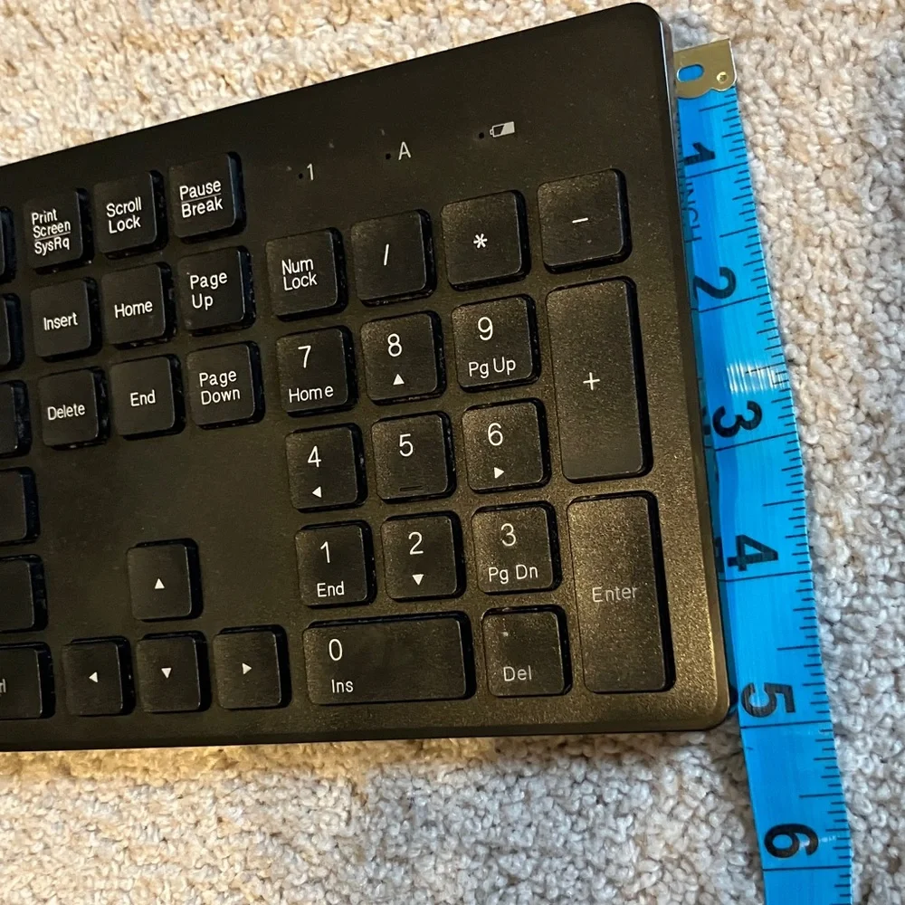 Wireless Keyboard Black USB 17 inch